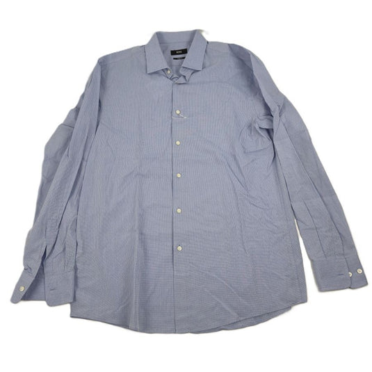 Translation missing: en.Hugo Boss Mens Marley Sharp Fit Micro Dot Dress Shirt in Blue-16L 34/35
