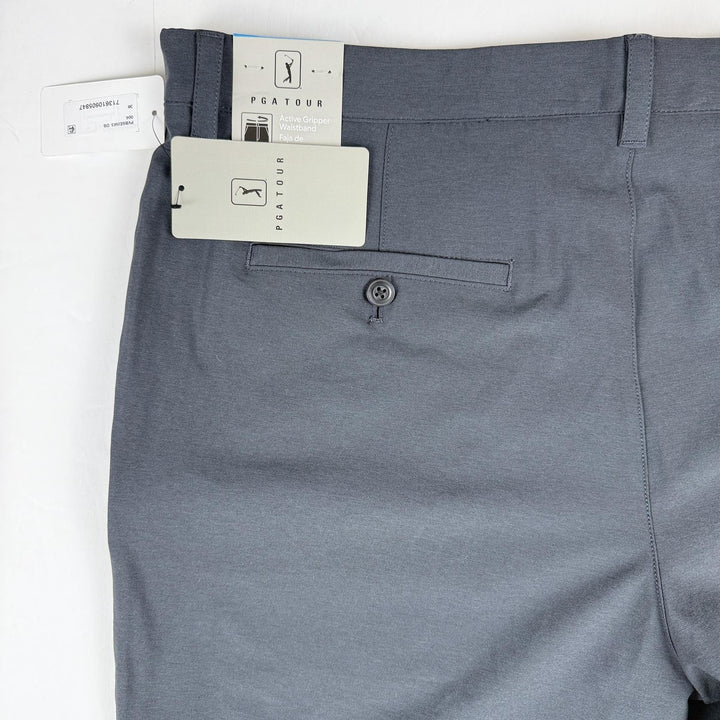 Translation missing: en.PGA Tour Golf Shorts Caviar Heather Black Size 36 Two-Tone 8in Inseam