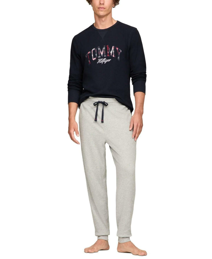 Translation missing: en.Tommy Hilfiger Pajama Shirt Navy Size XL Men's Thermal Logo Long-Sleeve