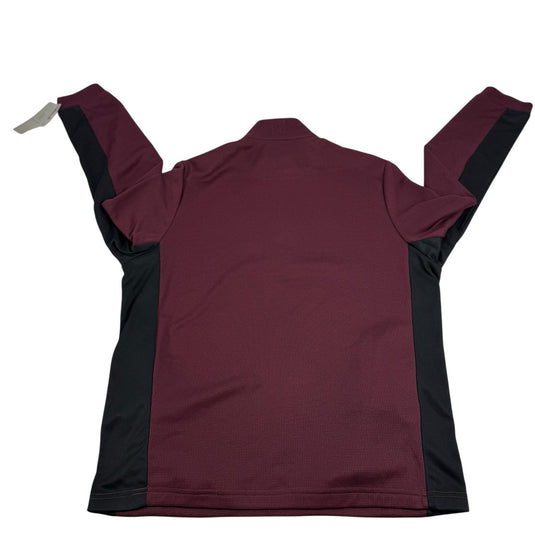 Translation missing: en.PGA Tour Quarter-Zip Pullover Golf Sweater Burgundy Size Small Micro Jacquard