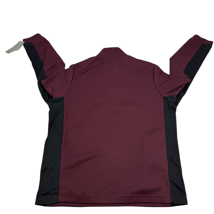 Translation missing: en.PGA Tour Quarter-Zip Pullover Golf Sweater Burgundy Size Small Micro Jacquard