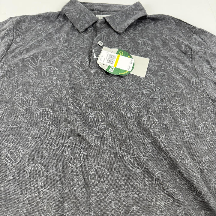 Translation missing: en.PGA TOUR Coconut Water Performance Polo Shirt  Charcoal Wind Heather-Medium