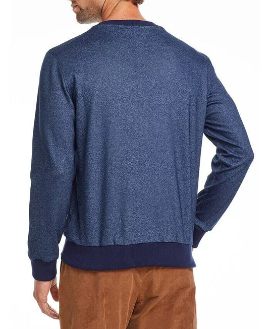 Translation missing: en.Tallia Men's Slim Fit Navy V Neck Sweater-Size Medium