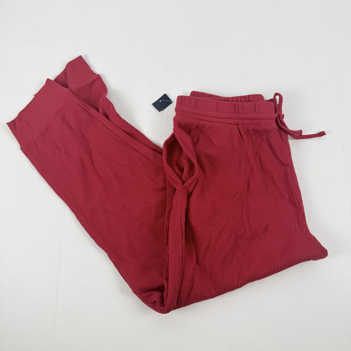 Translation missing: en.Club Room Men's Waffle Long-Sleeve T-Shirt &amp; Pajama Pant Set Jester Red-Large