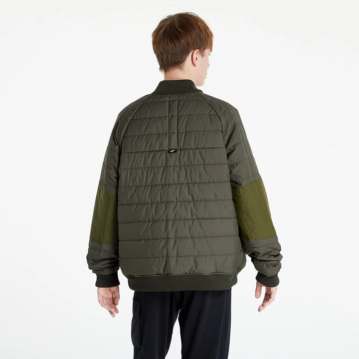Translation missing: en.Nike Therma-FIT Legacy Reversible Water Repellent Bomber Jacket in Rough Green-M