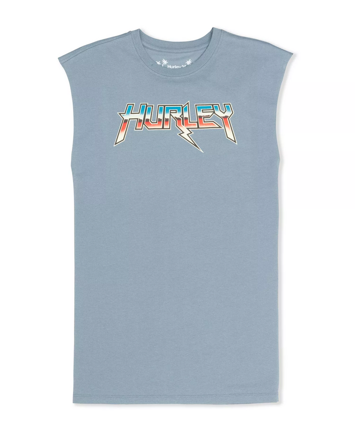 Translation missing: en.Hurley Men's Liberty Muscle Tank Top Premium Cotton Blend Worker Blue-2XL