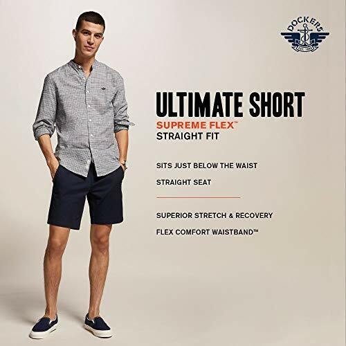 Translation missing: en.Dockers Men's Supreme Flex Ultimate Deluna Estate Blue Shorts Size 38