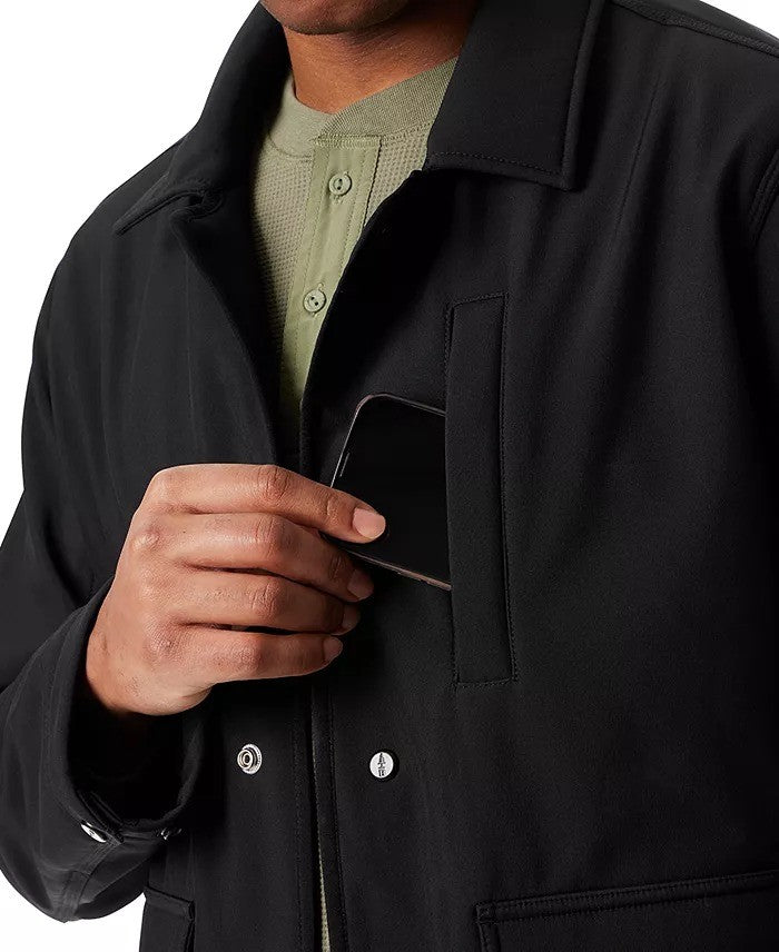 Translation missing: en.Bass Outdoor Rain Barn Jacket Mens Size Medium Black Storm System Removable Hood