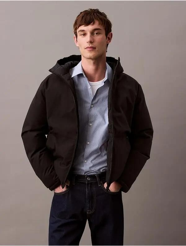 Translation missing: en.Calvin Klein Reversible Puffer Jacket Black Beauty Size Small Down Fill Mens