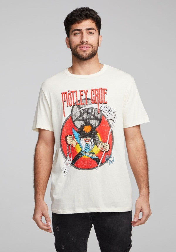 Translation missing: en.Chaser Premium Cotton Motley Crue Graphic Tee in Almond-Small