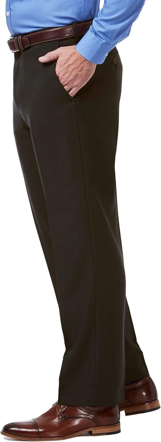 Translation missing: en.Haggar Men's Premium Comfort Stretch Classic-Fit Dress Pants Chocolate-38x32
