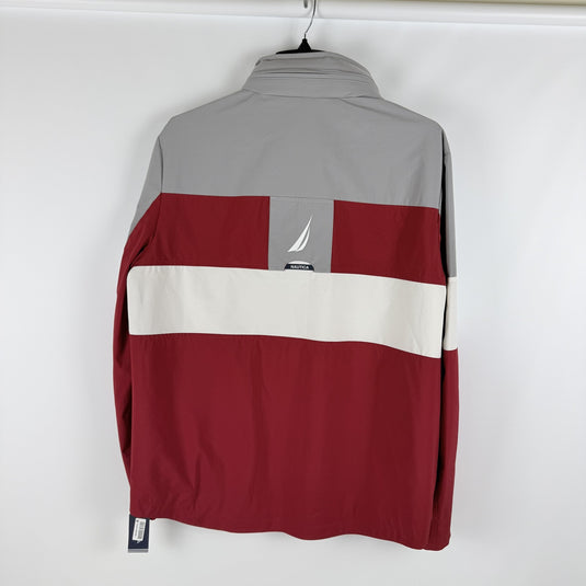 Translation missing: en.Nautica Men's Sport Jacket Size Medium Color Block Red Multi Wind &amp; Water Resist