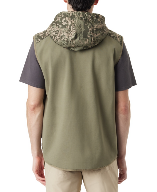 Translation missing: en.Bass Outdoor Men's Earlybird Runner Camo Vest Bark Camo Deep Lichen-XL