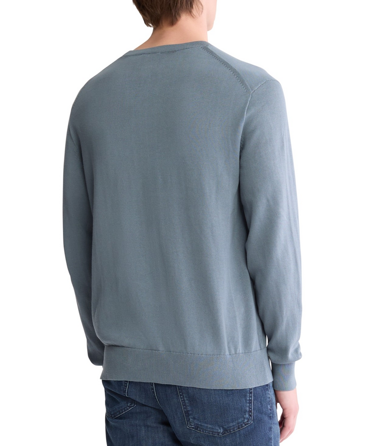 Translation missing: en.Calvin Klein Men's Supima Cotton Crewneck Sweater Stormy Weather Blue-2XL