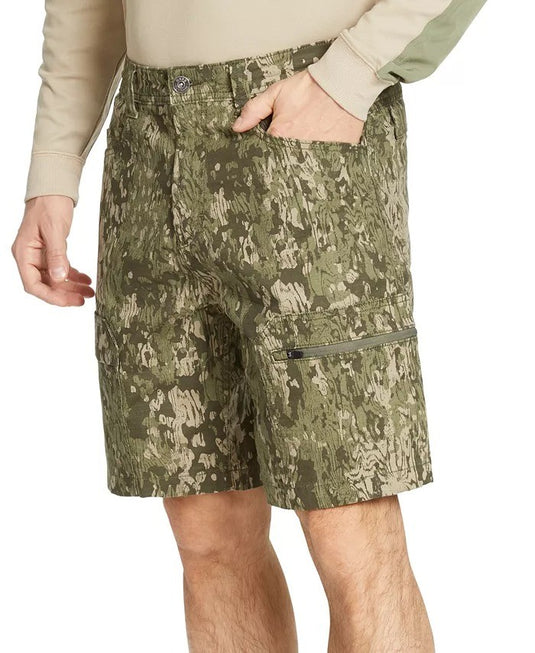 Translation missing: en.Bass Outdoor Pro-Cargo Shorts Men's 40W Deep Lichen Green Ripstop Printed 9in