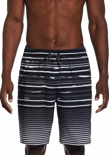 Translation missing: en.Nike Men's Stripe Breaker 9" Volley Shorts In Black-Size Small