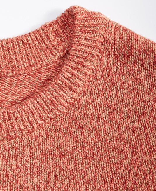 Translation missing: en.Mode of One Men's Long-Sleeve Relaxed Crewneck Sweater Tangerine Tango-2XL
