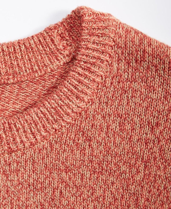 Translation missing: en.Mode of One Men's Long-Sleeve Relaxed Crewneck Sweater Tangerine Tango-2XL