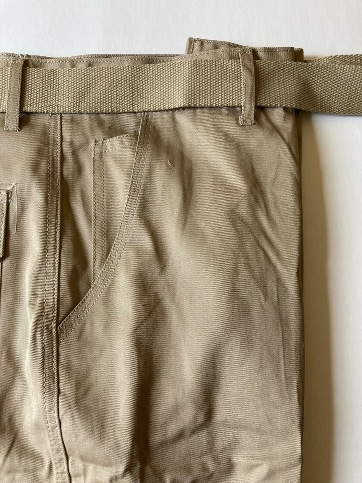 Translation missing: en.Original Blu Rock Belted Cargo Shorts Flat Front Khaki-36