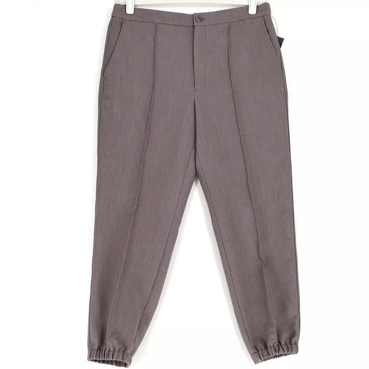 Translation missing: en.Alfani Men's Regular-Fit Stretch Pleated Joggers Bolgio Taupe Heather-3XL