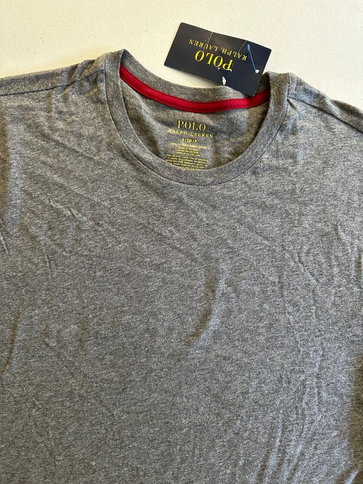 Translation missing: en.Polo Ralph Lauren Men's Cotton Crewneck Sleep Undershirt in Charcoal-Small