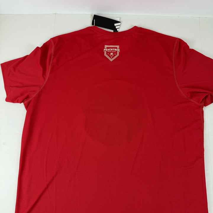 Translation missing: en.Adidas Peat Running Carrera Training Graphic Peachtree Logo T-Shirt Ruby Red-XL