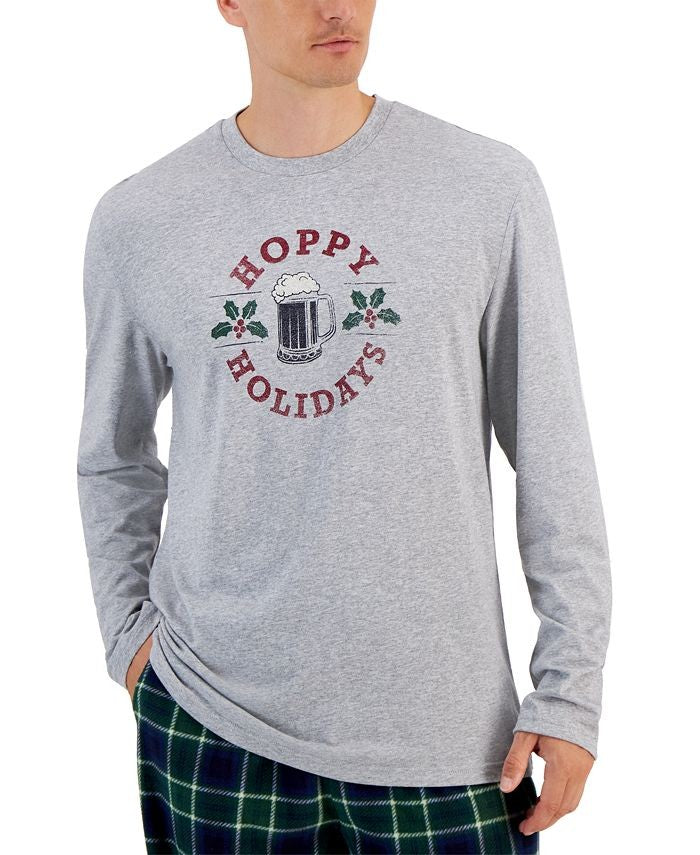 Translation missing: en.Club Room Men's Holiday Plaid Fleece Pajama Top &amp; Pants Set Green Multi-Small