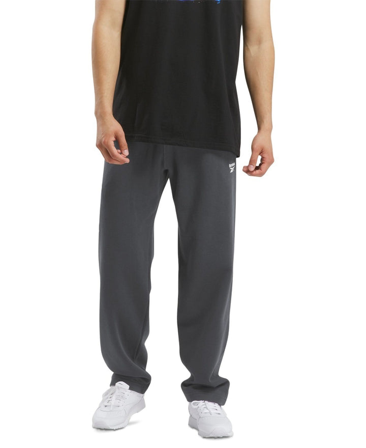Translation missing: en.Reebok Men's Fleece Sweat Pants Dk Grey Htr Size XL Versatile Elastic Drawstring
