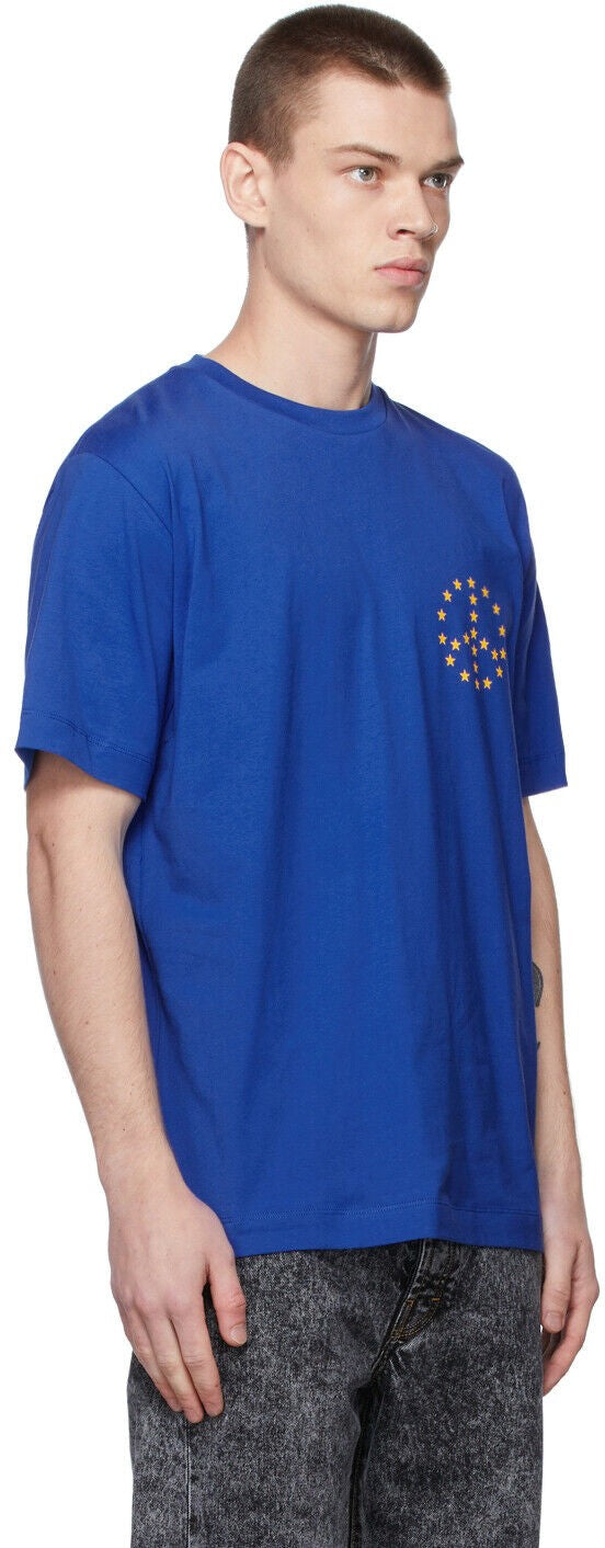 Translation missing: en.Etudes Men's 100% Organic Cotton Wonder Peace Tee-Shirt in Blue-Large