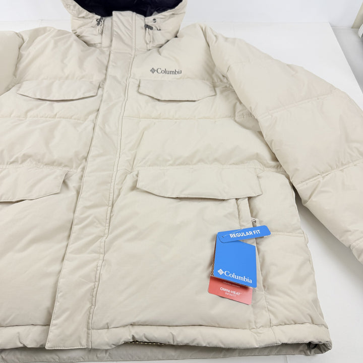 Translation missing: en.Columbia Mens Landroamer Hooded Puffer Parka Jacket Omni Heat Dark Stone-Size XL