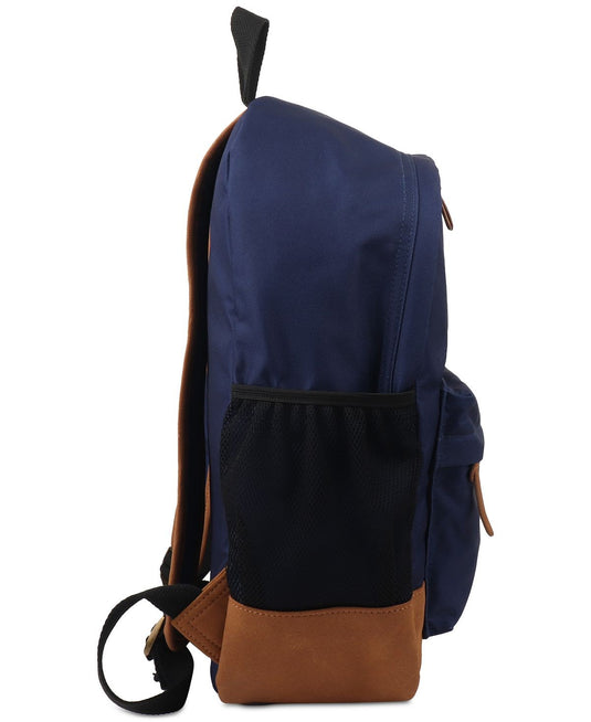 Translation missing: en.Sun + Stone Riley Colorblocked Backpack Navy Blue-One Size