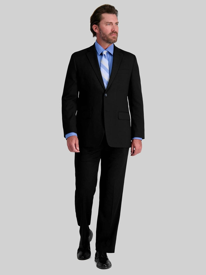 Translation missing: en.Haggar Men's Premium Stretch Sharkskin Classic Fit Suit Coat, Black, 40 Short