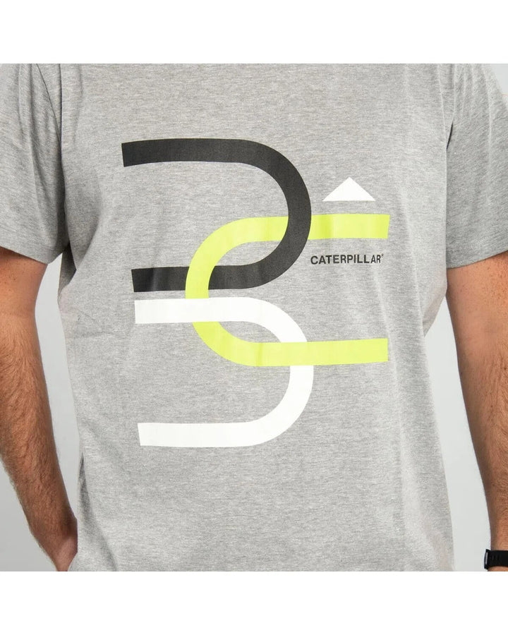 Translation missing: en.Caterpillar Men's Cotton Blend Connect Connected Tee Heather Grey-2XL