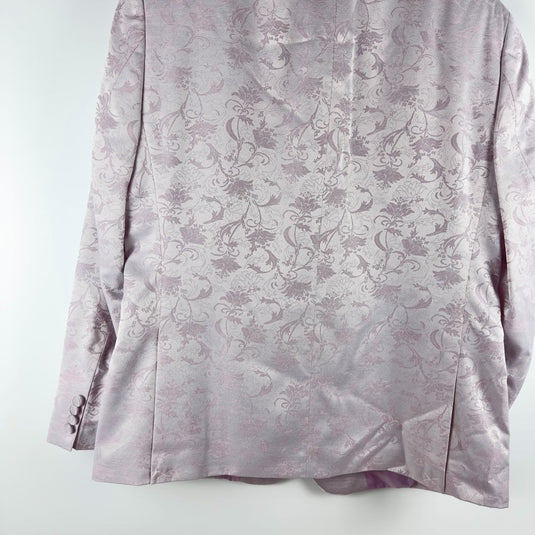 Translation missing: en.Alfani Evening Jacket Men's 36S Pink Slim-Fit Floral Peak Lapels Dinner Jacket