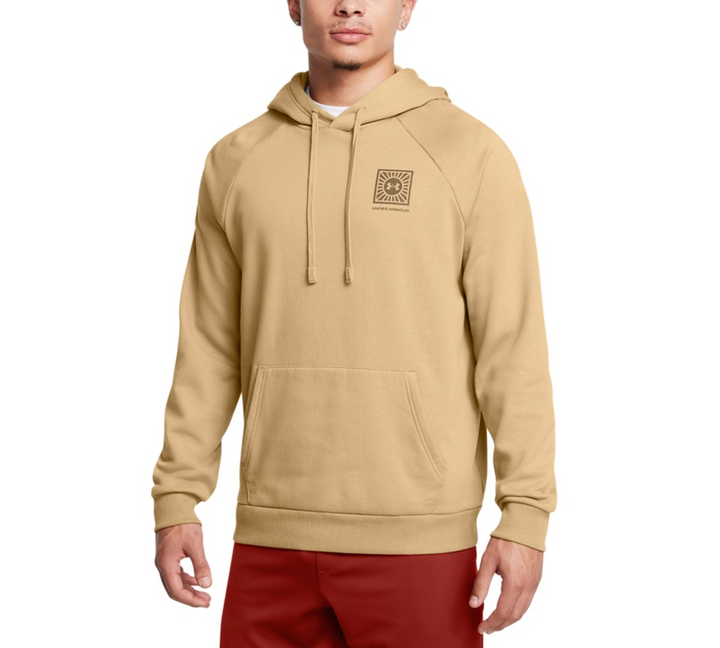 Translation missing: en.Under Armour Men's Rival Mountain Graphic Hoodie Cotton Blend Coyote Brown-2XL