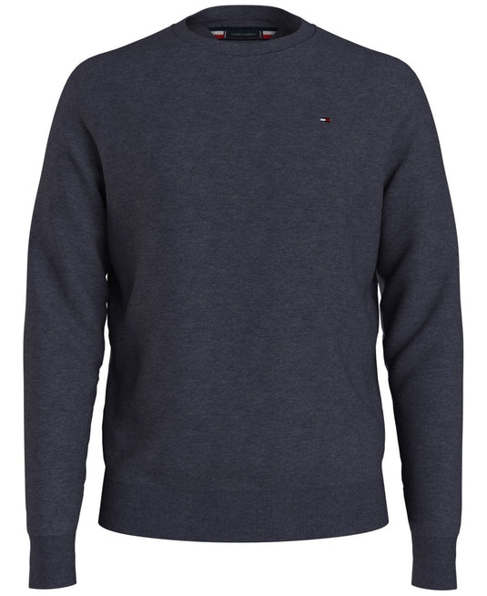 Translation missing: en.Tommy Hilfiger Men's Essential Crew Neck Sweater Faded Indigo Heather-Small