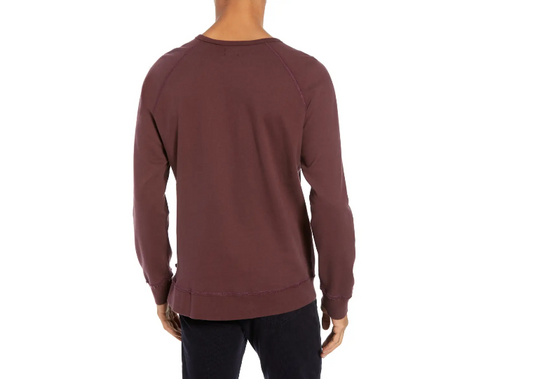 Translation missing: en.Adriano Goldschmied Sulfur Rich Carmine Siris Raglan Sweatshirt-Size XL