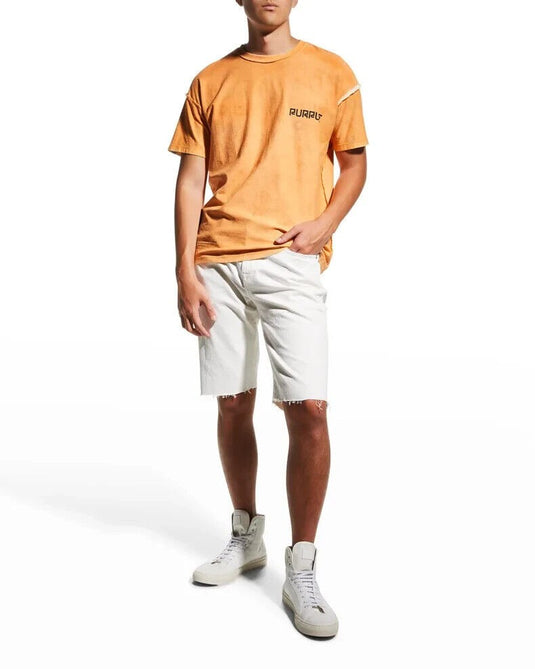 Translation missing: en.FRAME Lhomme Men's Relaxed Denim Shorts in Au Natural Grind- Size 30