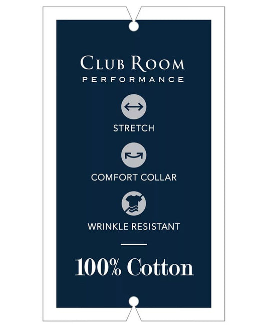 Translation missing: en.Club Room Mens Regular Fit Mini Gingham Dress Shirt in Lt Blue-16.5 36/37