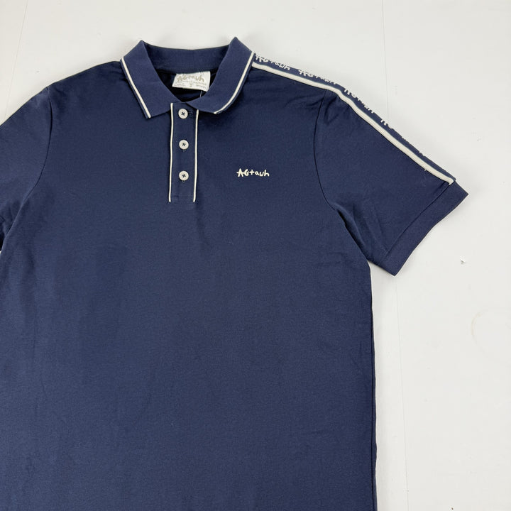 Translation missing: en.AGTAWH All Good Things French Terry Polo Mens Size Medium Indigo Blue Cotton