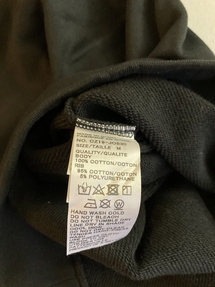 Translation missing: en.Zucca Men's 15 ZIPPED SWEATSHIRT Hoodie Relaxed Fit Black-Medium