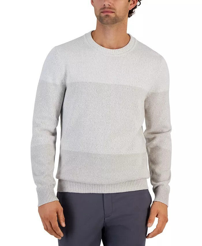 Translation missing: en.Alfani Men's Trilogy Striped Crewneck Sweater Bright Plane - XL