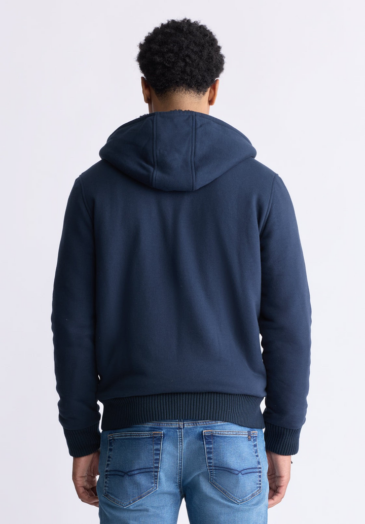 Translation missing: en.Buffalo David Men's Fasox Zip-Front Hooded Jacket Midnight Blue Reg Fit-Medium