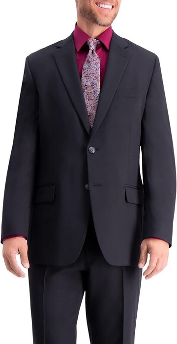 Translation missing: en.Haggar Men's Travel Performance Tailored Fit Suit Jacket Black Solid -Size: 42S