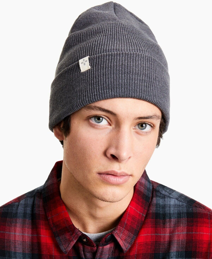 Translation missing: en.Sun + Stone Men's Tall Solid Beanie in Grey-O/S