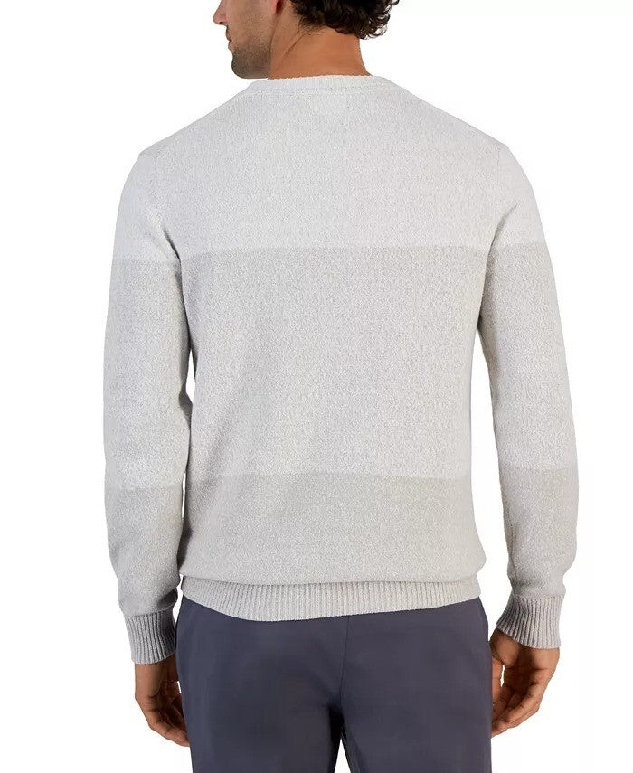 Translation missing: en.Alfani Men's Trilogy Striped Crewneck Sweater Bright Plane - XL