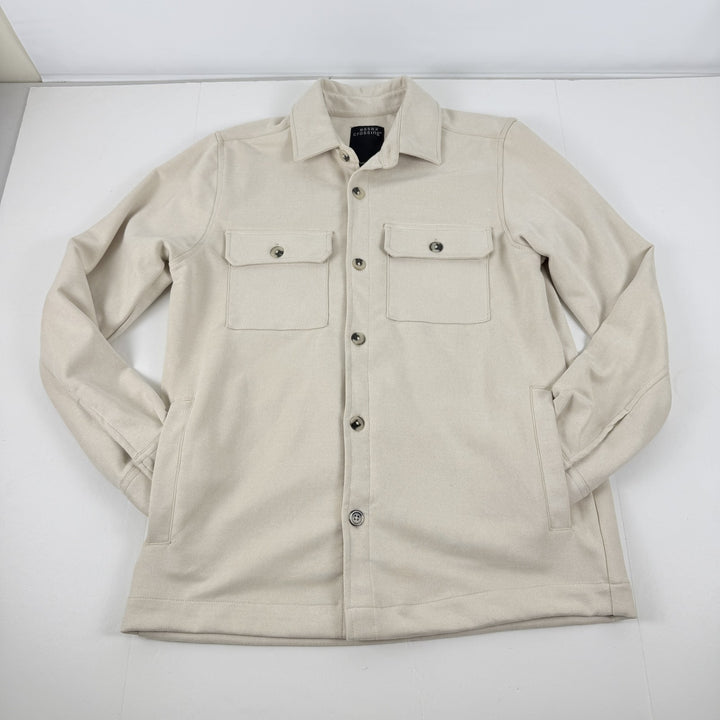 Translation missing: en.Essex Crossing Men's Shirt Jacket Size Medium Beige Overshit Stretch Pockets