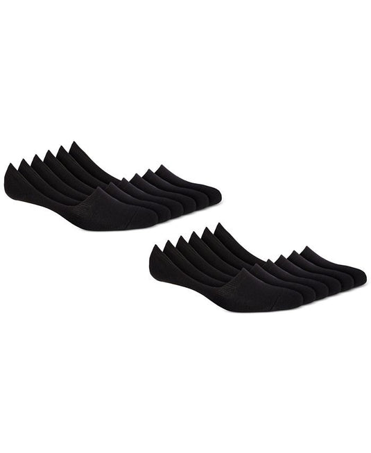 Translation missing: en.Club Room Men's No Show Socks - 12-Pack in Black-Sock Size 10-13 Shoe 7-12