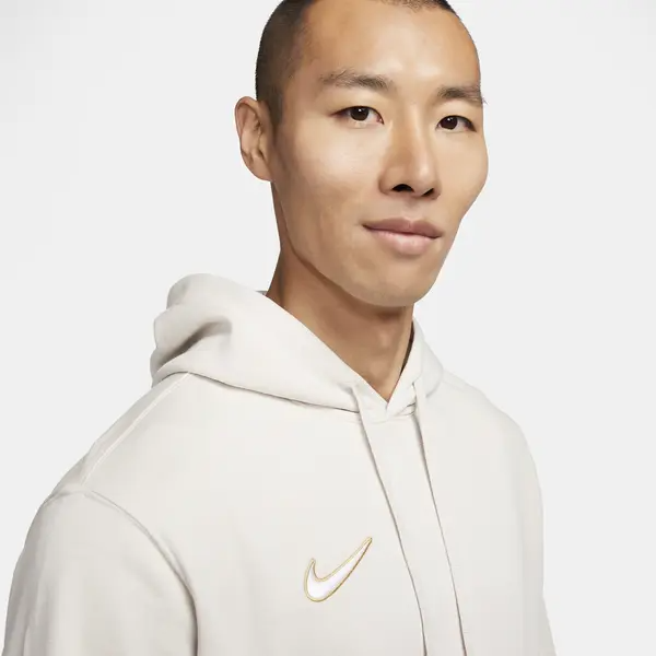 Translation missing: en.Nike Men's Pullover French Terry Logo Soccer Hoodie Lt Orewood Beige-Medium