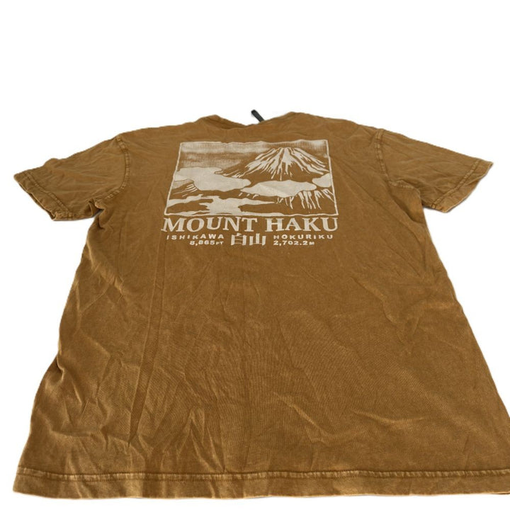 Translation missing: en.Cotton on Men's Premium Loose Fit Art T-shirt - Buckskin Gold, Mount Haku-Medium